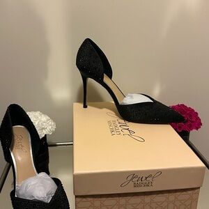 Jewel Badgley Mischka Sparkling Black Heels